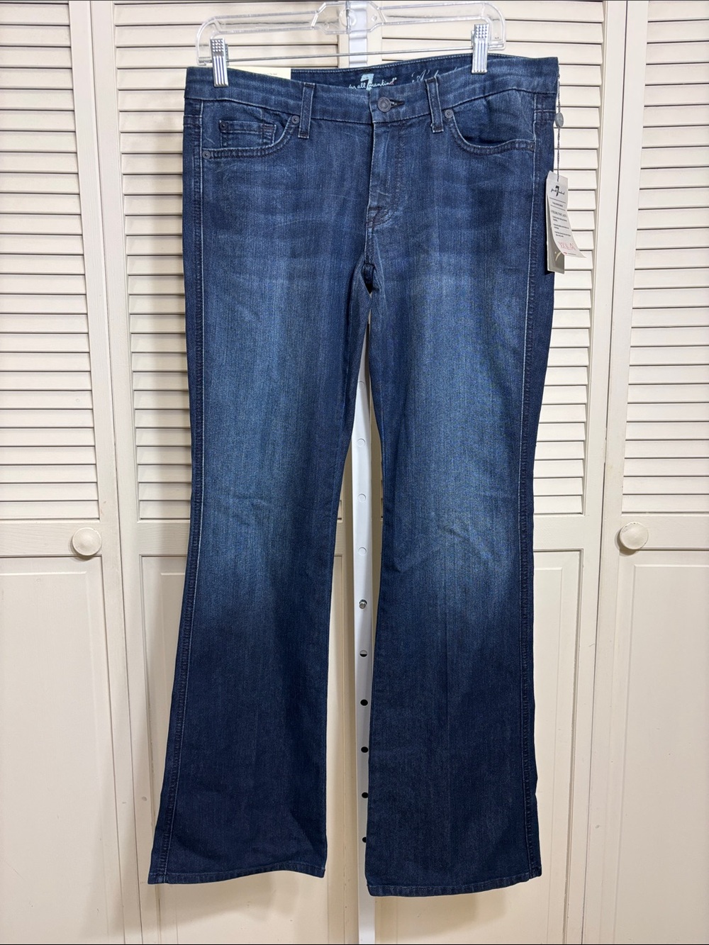 NWT 7 For All Mankind A - Pocket Jeans Bootcut Jeans Glen Wash Size 31